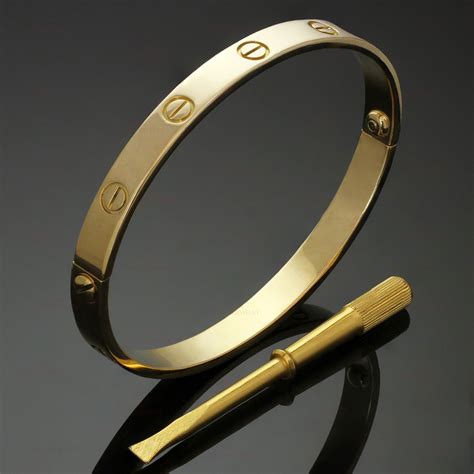 18k gold love bracelet